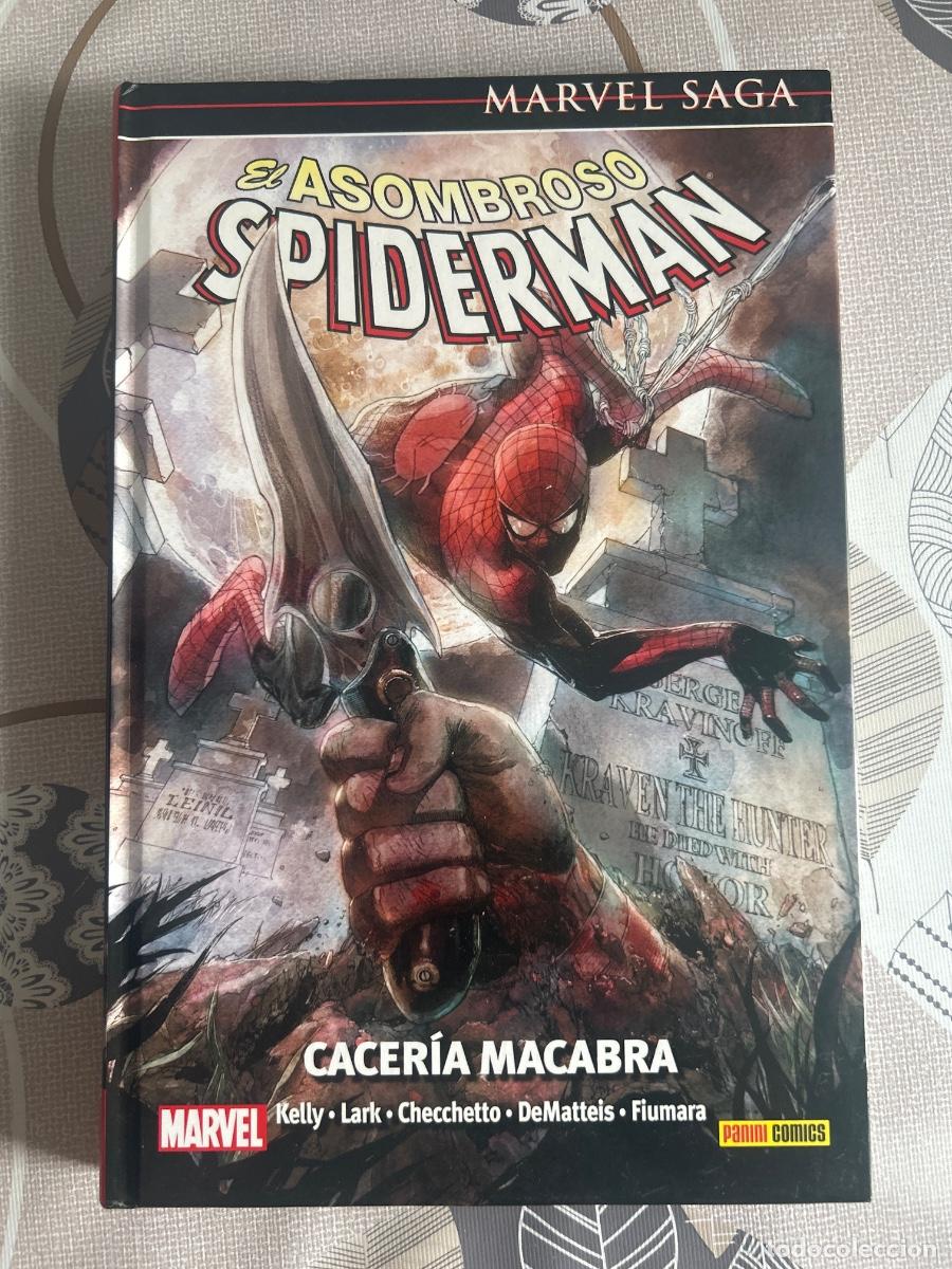 C&oacute;mics: Marvel saga 28, el asombroso Spiderman, cacer&iacute;a macabra, Panini en muy buen estado
