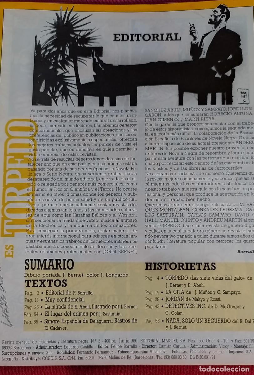 C&oacute;mics: Torpedo (revista) n&ordm; 2. A&ntilde;o 1991 - Foto 3