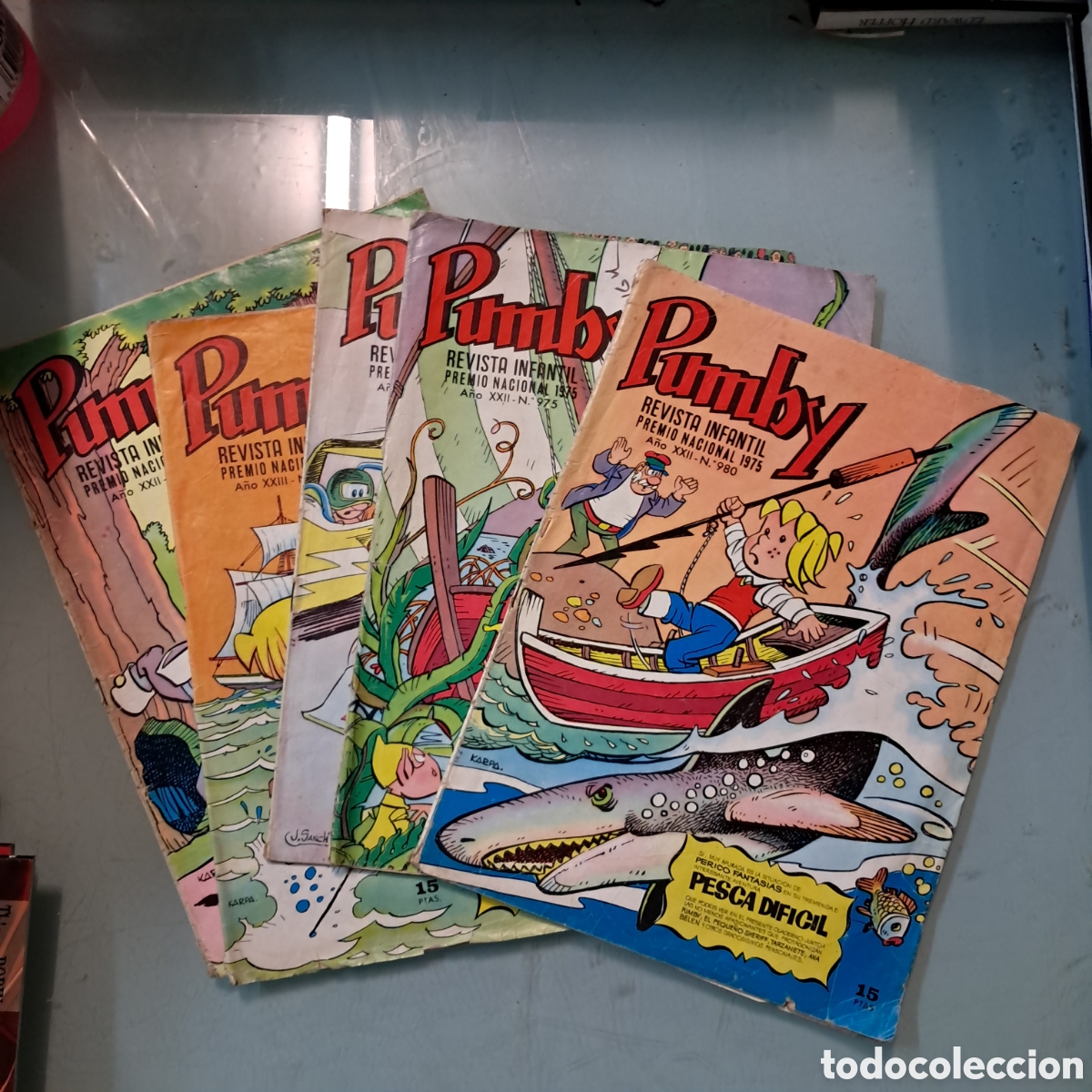 C&oacute;mics: Pumby, revista infantil, 15 pesetas, n&uacute;mero 975, 980, 1009, 1005, 983