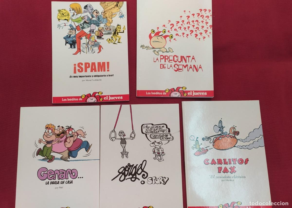 Comics : Lote 5 comics, los in&eacute;ditos del jueves. Genaro, Carlitos Fax, Forges story, &iexcl;Spam!, La pregunta