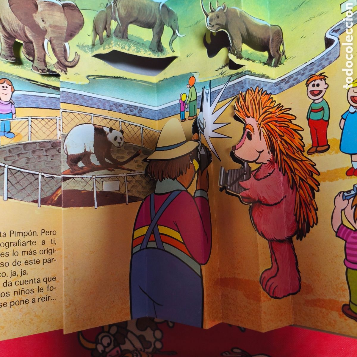 C&oacute;mics: ESPINETE EN EL ZOO - CUENTO TROQUELADO - EDITORIAL ROMA 1986 BARRIO SESAMO - Foto 2