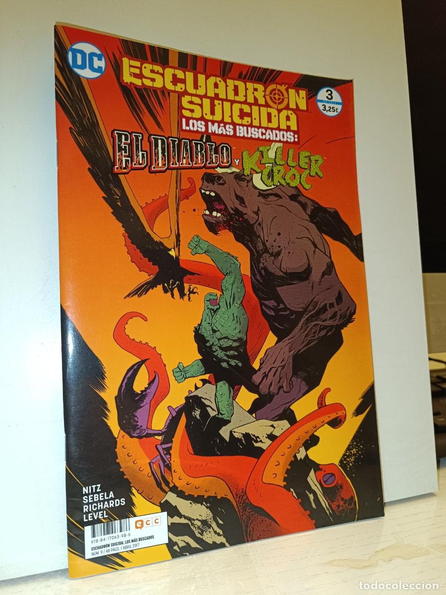 C&oacute;mics: Escuadr&oacute;n suicida: Los m&aacute;s buscados: El diablo y Killer croc NUMERO 3 DC ECC MUY BUEN ESTADO