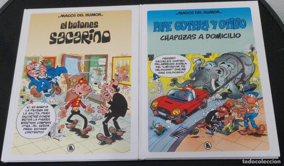 C&oacute;mics: 2 TEBEOS EN TAPA DURA MAGOS DEL HUMOR PEPE GOTERA Y OTILIO Y EL BOTONES SACARINO