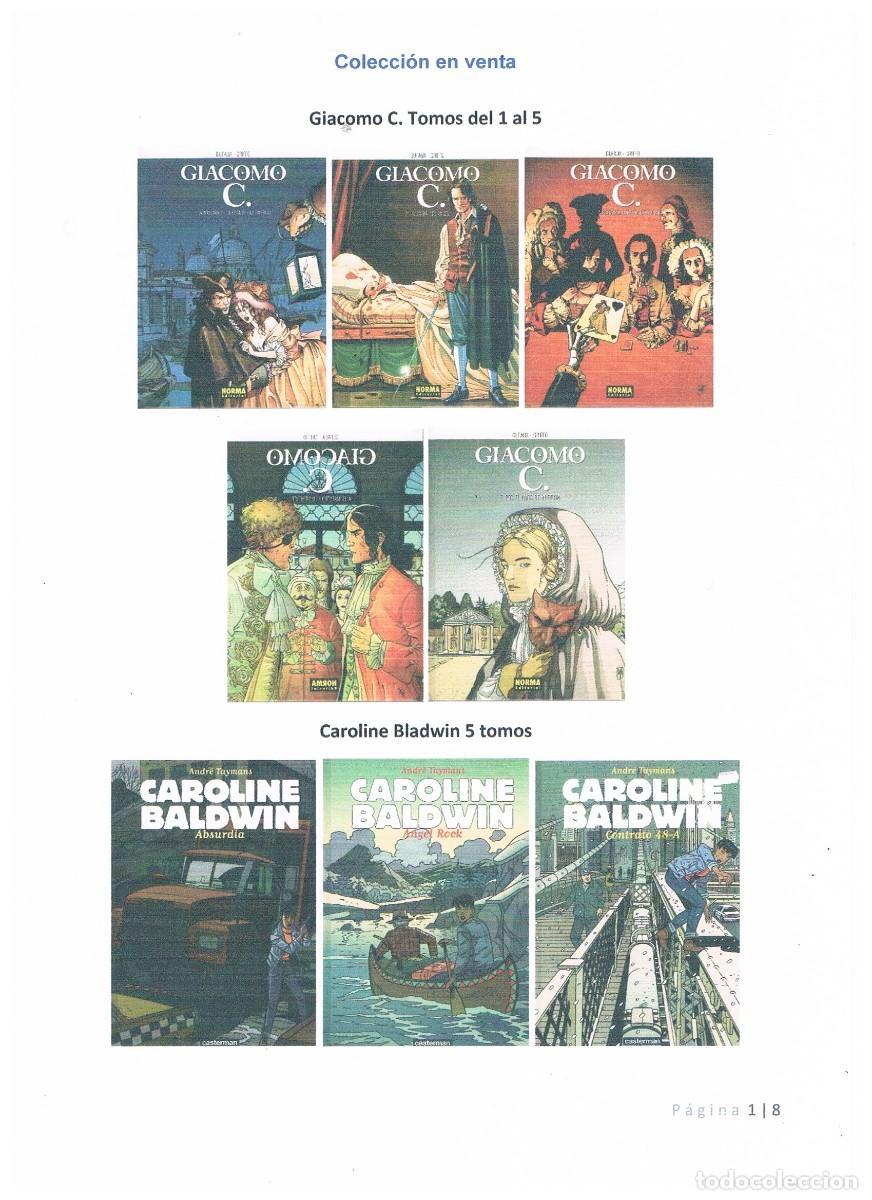 C&oacute;mics: Colecci&oacute;n completa en venta, comics linea clara (Lista 1)