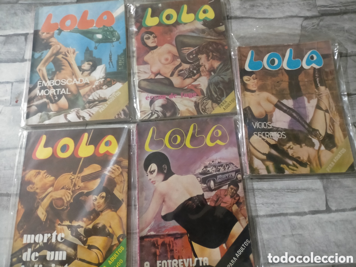 C&oacute;mics: Tebeos er&oacute;ticos Lola 9 tomos portugueses
