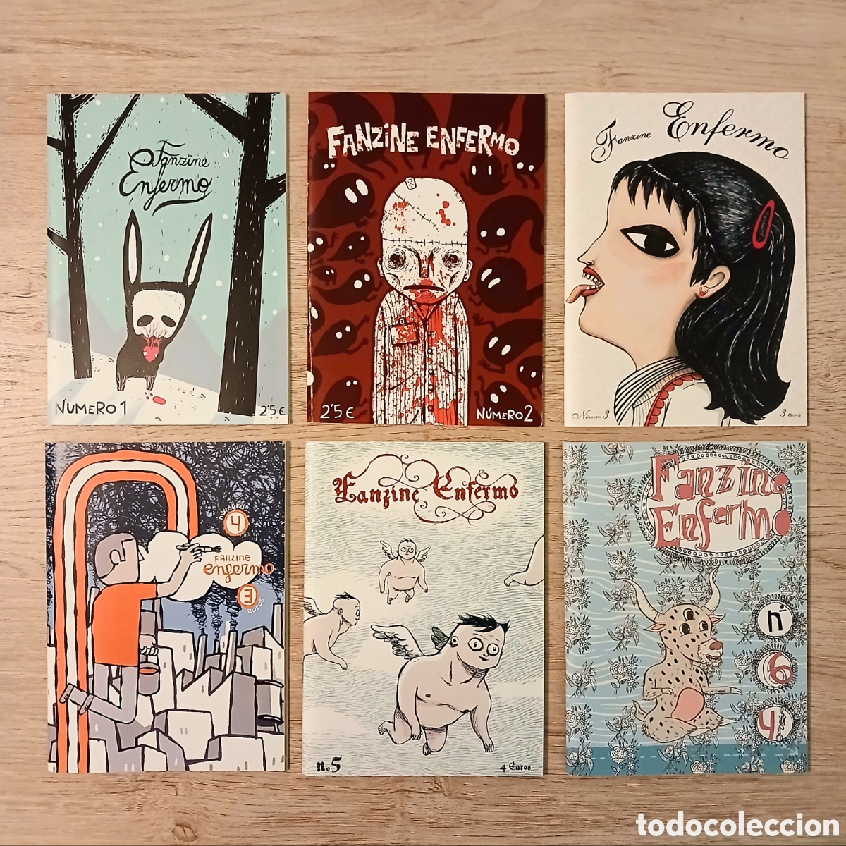 C&oacute;mics: Lote primeros 6 n&uacute;meros FANZINE ENFERMO. C&oacute;mic - Foto 1