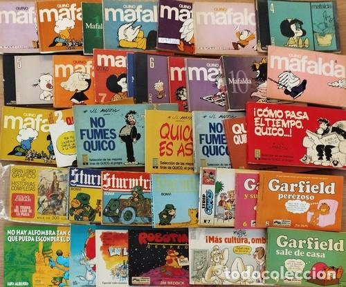 C&oacute;mics: Lote de 36 c&oacute;mics de diversos autores. Destacan muchos de MAFALDA