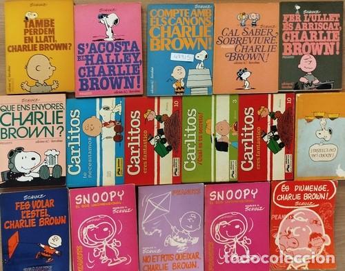 C&oacute;mics: Lote de 31 c&oacute;mics de CHARLIE BROWN de SCHULZ, de diversas editoriales. Interesante.