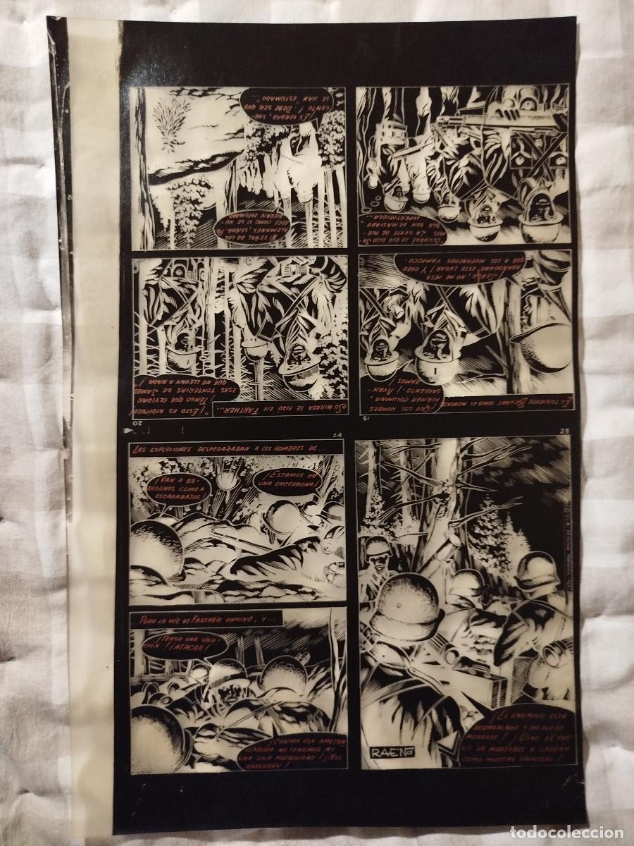C&oacute;mics: Fotolito de comic belico retro