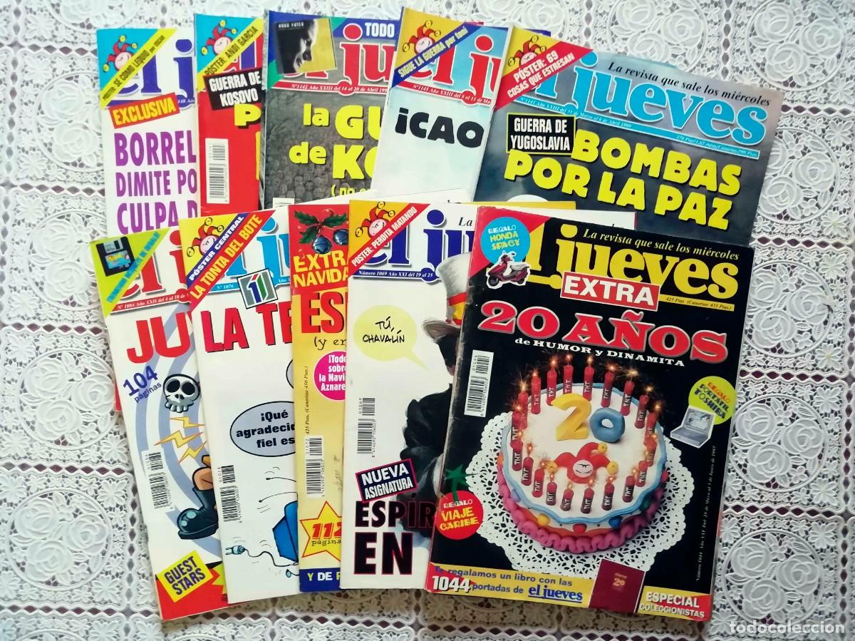 C&oacute;mics: EL JUEVES Lote de 1997 a 1999 -(10 Revistas)