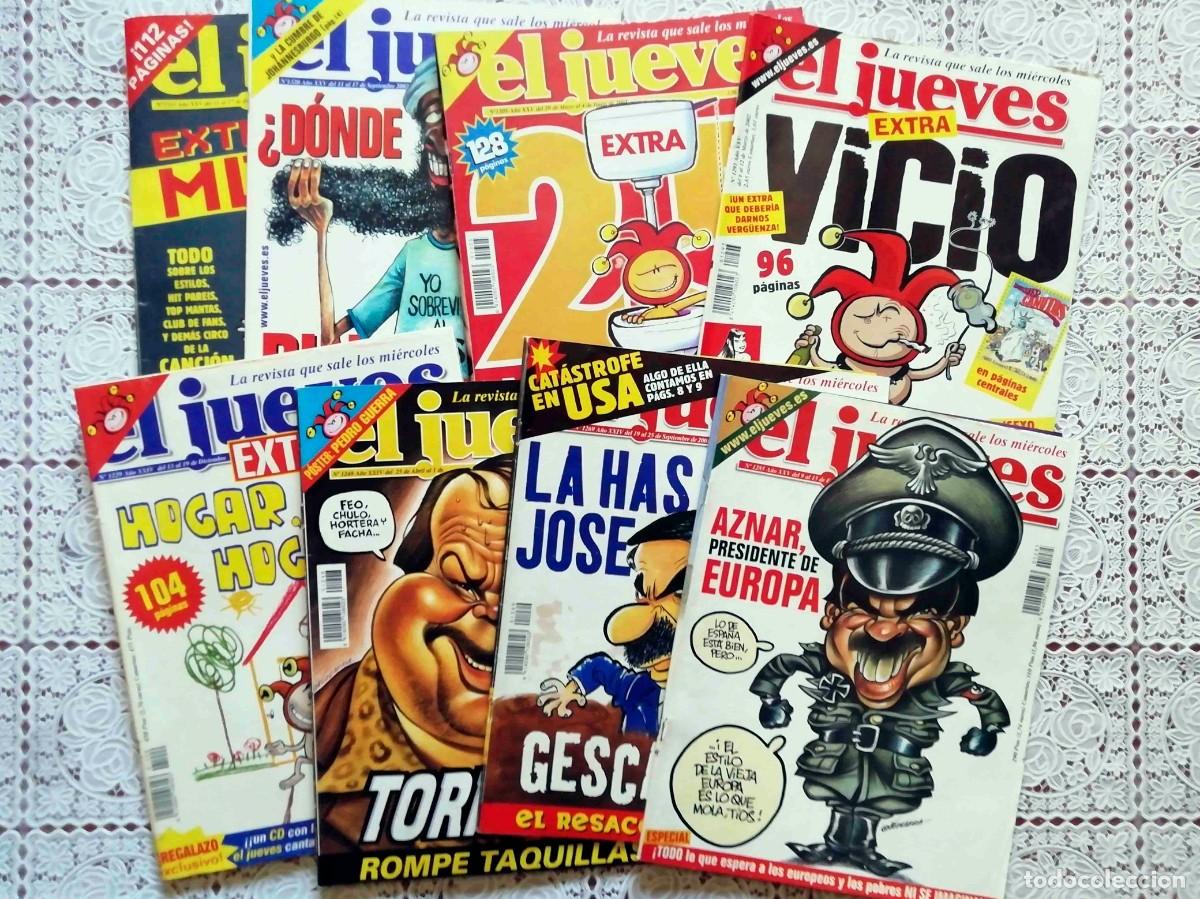 C&oacute;mics: EL JUEVES Lote de 2000 a 2002 -(8 Revistas)