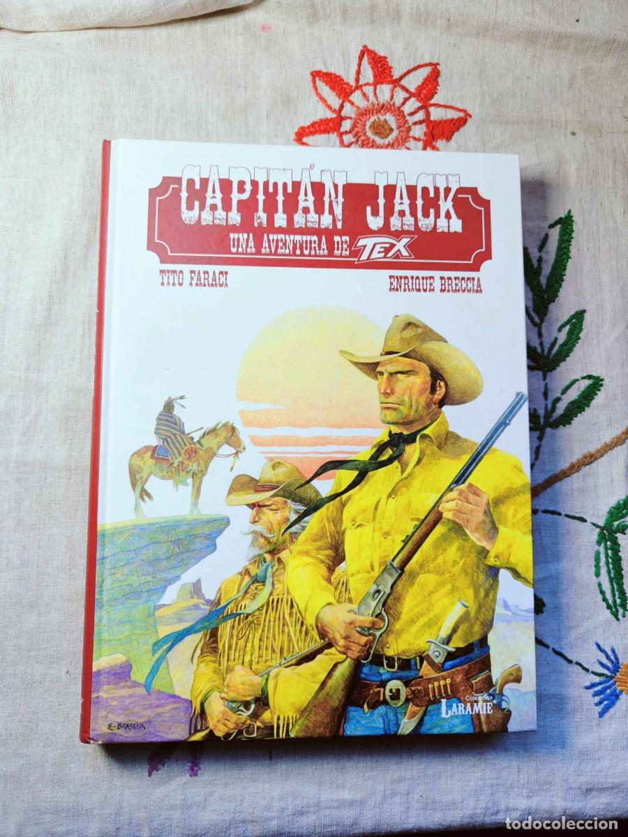 C&oacute;mics: Capit&aacute;n Jack. Una Aventura de Tex. Breccia. Laramie. Nuevo Nueve. Tapa dura. Est&aacute; como nuevo.