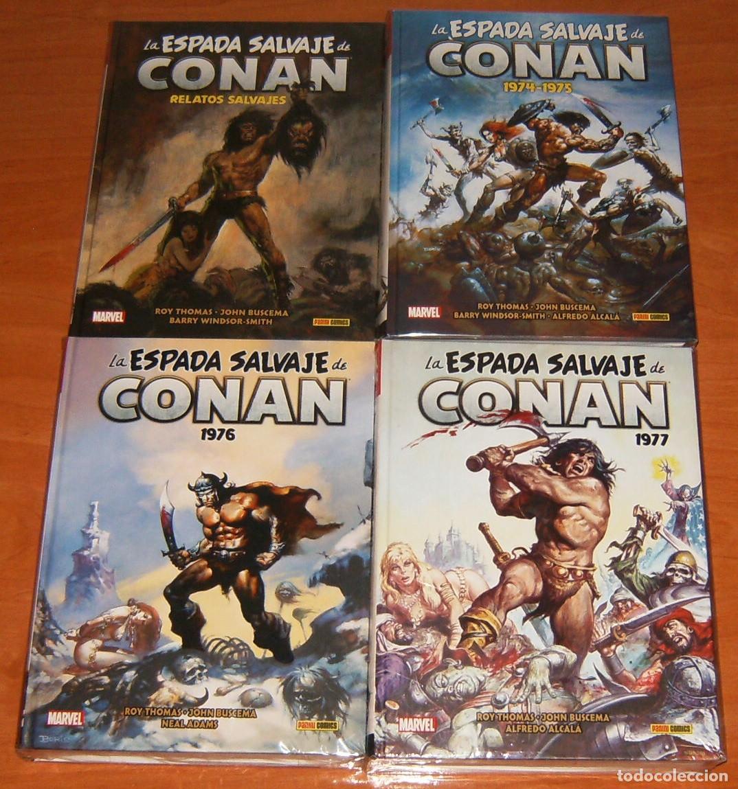C&oacute;mics: ESPADA SALVAJE DE CONAN. Etapa Marvel Original . 0 1 2 3 . LOTE 4 TOMOS . Omnibus . Limited . PANINI