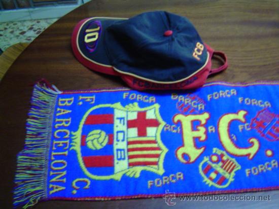 Coleccionismo deportivo: GORRA Y BUFANDA DEL F. C. B. - Foto 2