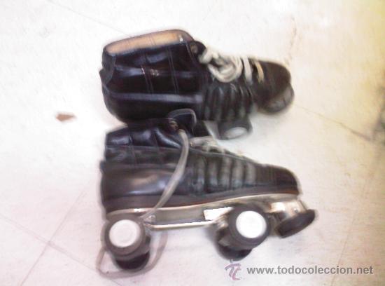 Coleccionismo deportivo: PATINES DE CUERO ANTIGUOS DE BOTA- HOKEY - Foto 3