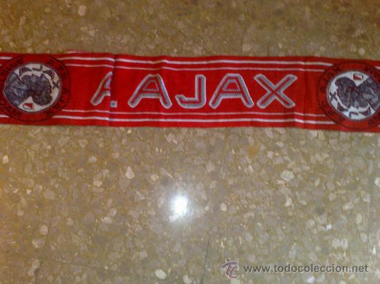 Coleccionismo deportivo: BUFANDA AJAX A&Ntilde;OS 90 - Foto 1