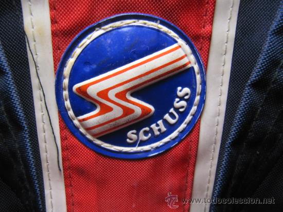 Coleccionismo deportivo: Bolsa de deportes retro, marca Shuss. . 44x33cms - Foto 2