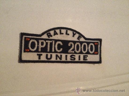 Coleccionismo deportivo: Parche de tela del rallye Optic 2000, T&uacute;nez. - Foto 1