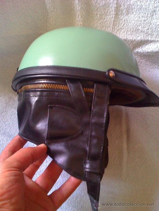 Coleccionismo deportivo: casco motorista antiguo - Foto 3