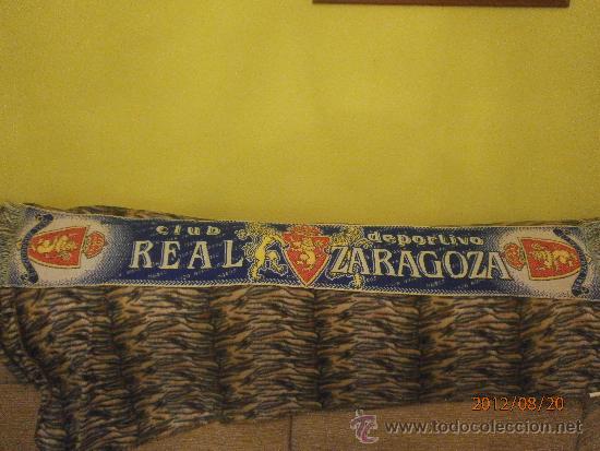 Coleccionismo deportivo: BUFANDA CLUB DEPORTIVO REAL ZARAGOZA - Foto 1