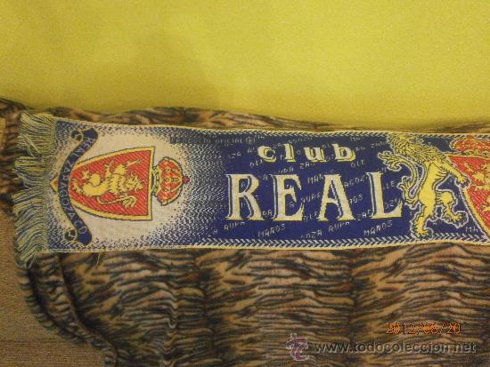 Coleccionismo deportivo: BUFANDA CLUB DEPORTIVO REAL ZARAGOZA - Foto 2