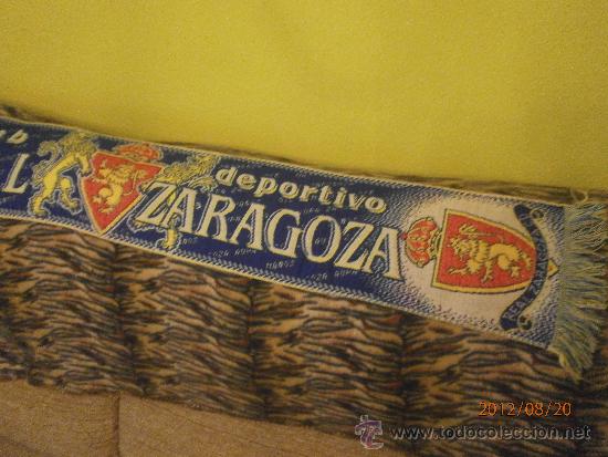 Coleccionismo deportivo: BUFANDA CLUB DEPORTIVO REAL ZARAGOZA - Foto 3