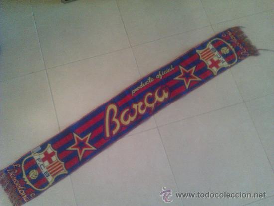 Coleccionismo deportivo: Bufanda F C Barcelona - Foto 1