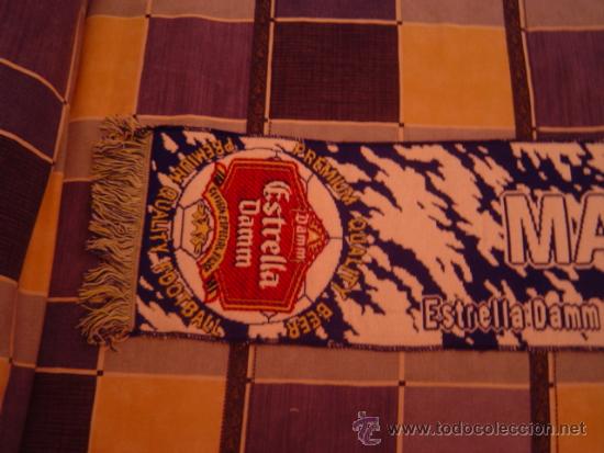 Coleccionismo deportivo: BUFANDA MALAGA C.F. ESTRELLA DAMM - Foto 2