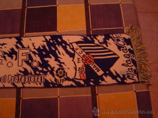 Coleccionismo deportivo: BUFANDA MALAGA C.F. ESTRELLA DAMM - Foto 3