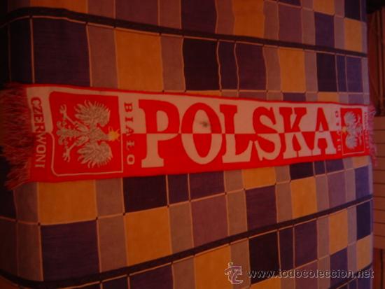 Coleccionismo deportivo: BUFANDA POLSKA - Foto 1