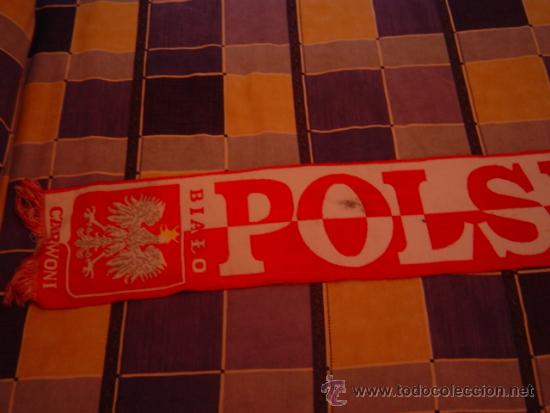 Coleccionismo deportivo: BUFANDA POLSKA - Foto 2