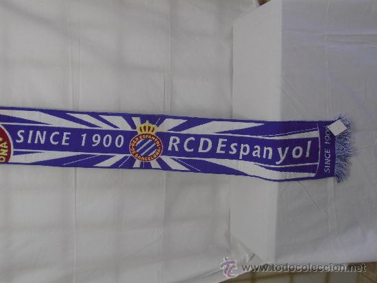 Coleccionismo deportivo: Bufanda del R.C.D.Espa&ntilde;ol nueva con etiqueta - Foto 2