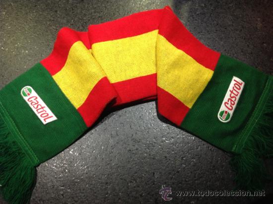 Coleccionismo deportivo: BUFANDA MARCA CASTROL SELECCI&Oacute;N ESPA&Ntilde;OLA - Foto 1