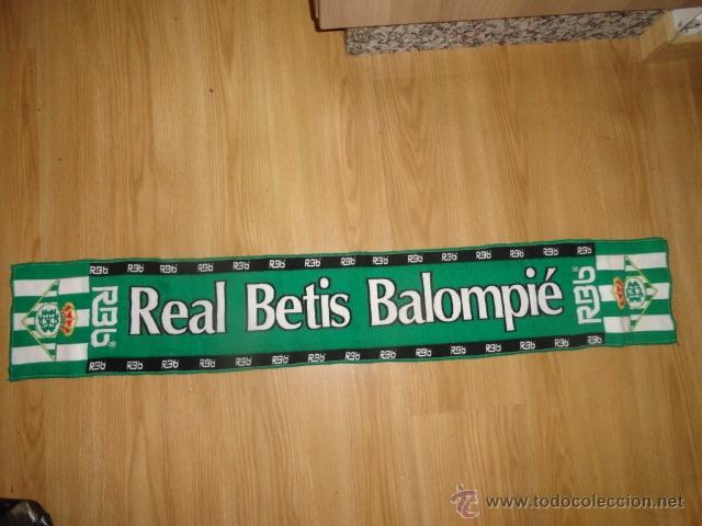 Coleccionismo deportivo: BUFANDA REAL BETIS BALOMPIE - Foto 1