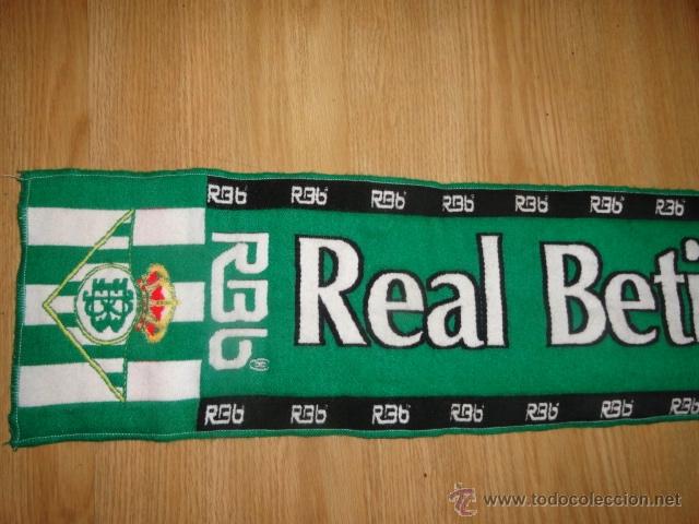 Coleccionismo deportivo: BUFANDA REAL BETIS BALOMPIE - Foto 2