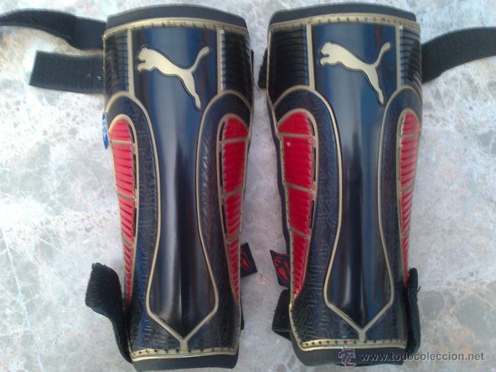 Coleccionismo deportivo: ESPINILLERAS PUMA (TALLA L) - Foto 1