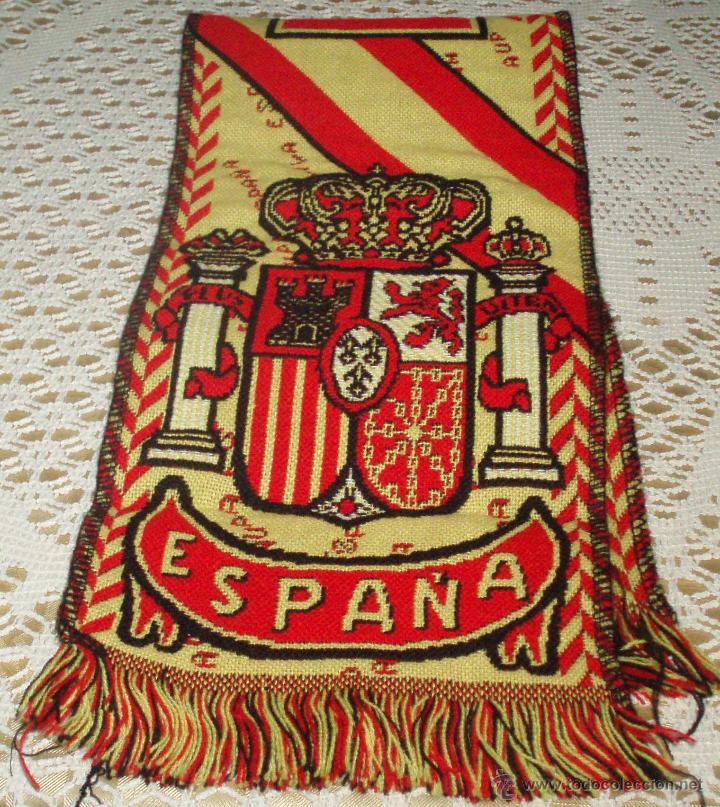 Coleccionismo deportivo: bufanda  de la seleccion de espa&ntilde;a - Foto 1