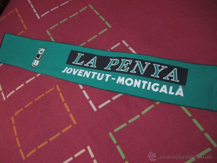 Coleccionismo deportivo: bufanda la penya juventut montigala badalona cjb - Foto 1