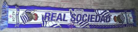 Coleccionismo deportivo: Bufanda de la Real Sociedad Keler 18 - Foto 1