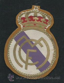 Coleccionismo deportivo: Escudo de Tela impresa Real Madrid - Foto 1