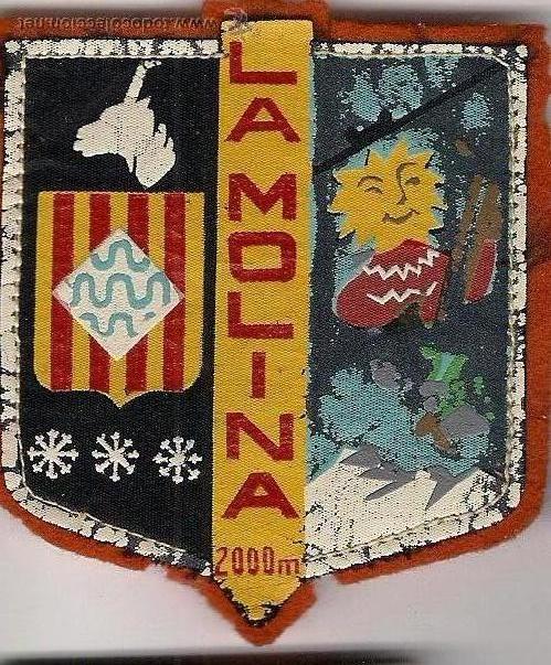 Coleccionismo deportivo: ESCUDO DE TELA DE ESQUI LA MOLINA GIRONA - Foto 1