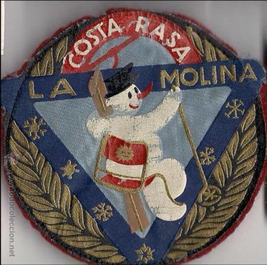 Coleccionismo deportivo: ESCUDO DE TELA DE ESQUI LA MOLINA GIRONA - Foto 1