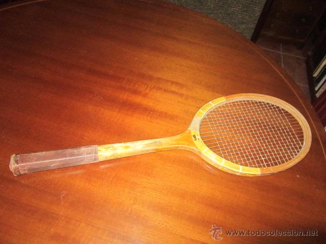 Coleccionismo deportivo: Raqueta de tenis antigua. - Foto 1