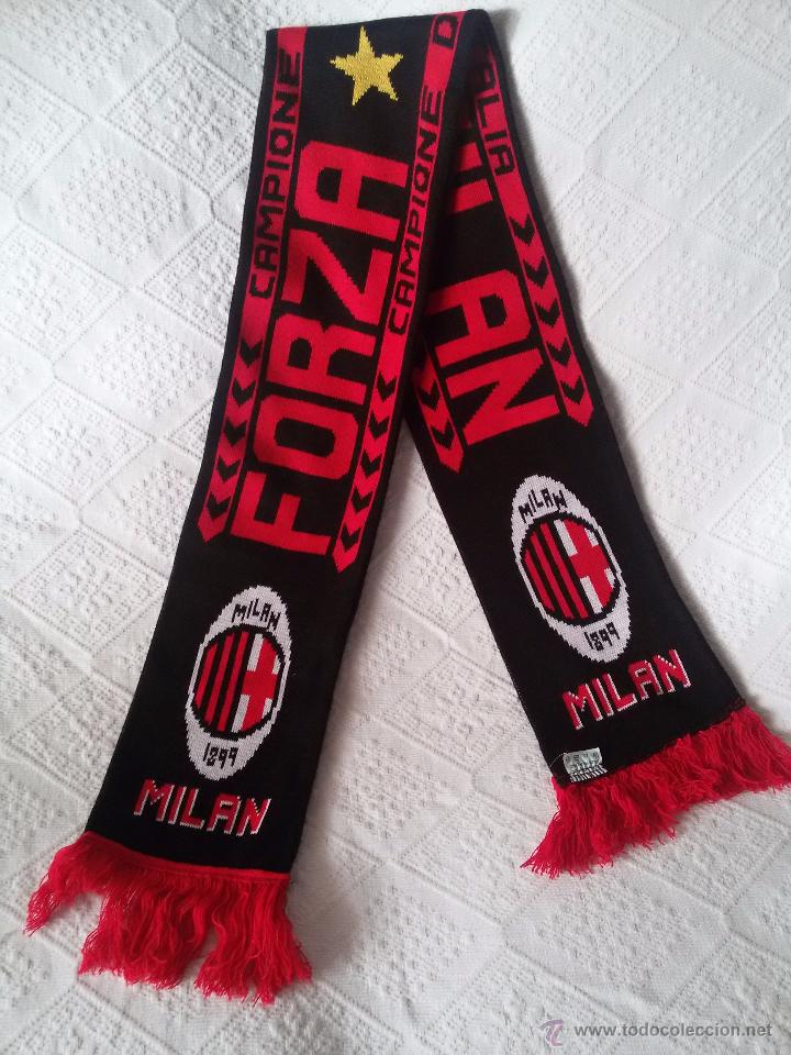 Coleccionismo deportivo: BUFANDA DEL MILAN - Foto 2