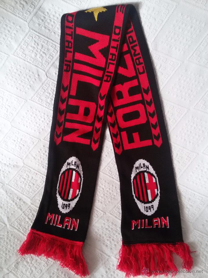 Coleccionismo deportivo: BUFANDA DEL MILAN - Foto 5