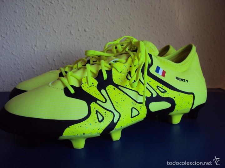 Coleccionismo deportivo: (F-1452)BOTAS DE KARIM BENZAMA , REAL MADRID , MATCH UN WORN - Foto 4