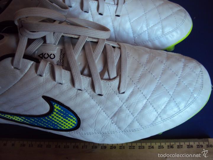 Coleccionismo deportivo: (F-1480)BOTAS DE OBLAK , AT.MADRID , NIKE TIEMPO , MATCH UN WORN - Foto 13