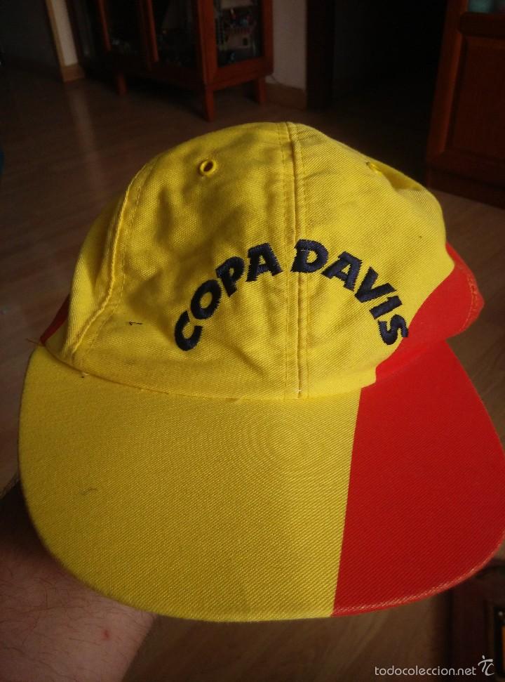 Coleccionismo deportivo: ANTIGUA GORRA DE LA COPA DAVIS ESPA&Ntilde;OLA, DAVIS CUP - Foto 1