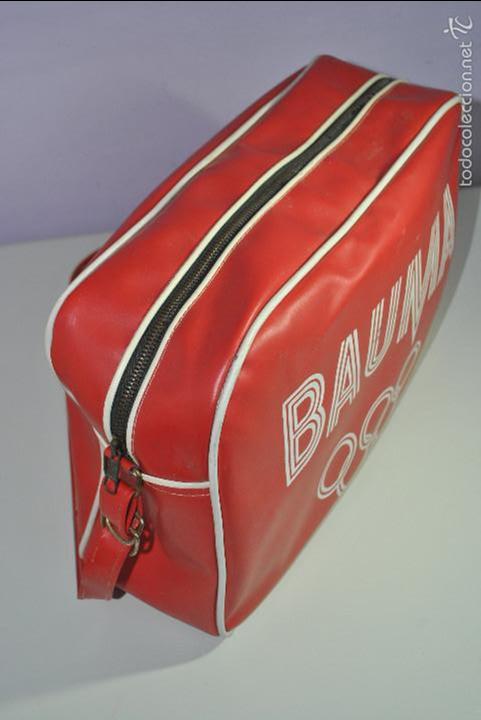 Coleccionismo deportivo: Bolsa deportiva BAUMA a&ntilde;os 50 - 60 - Foto 2