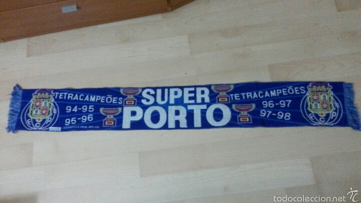 Coleccionismo deportivo: BUFANDA SUPER PORTO TETRACAMPEONES 1994-98 - Foto 1
